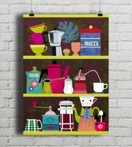 Coffeelovers Shelf - plakat