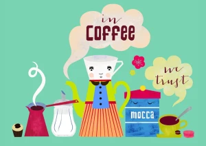 In Coffee We Trust - plakat