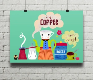 In Coffee We Trust - plakat