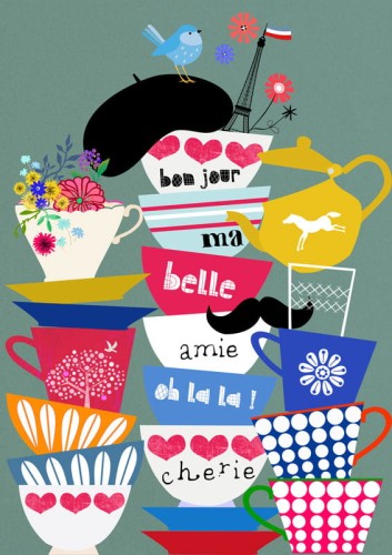 Bon Jour Cherie - plakat