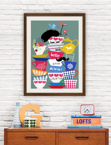 Bon Jour Cherie - plakat