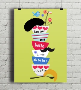 Bon Jour Ma Belle - plakat