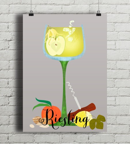 Riesling - plakat
