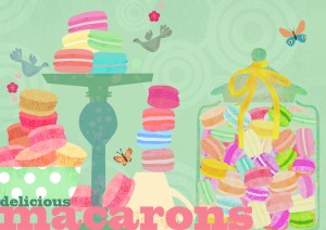 Macarons - plakat
