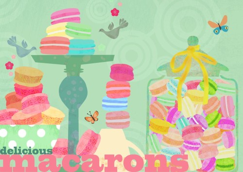 Macarons - plakat