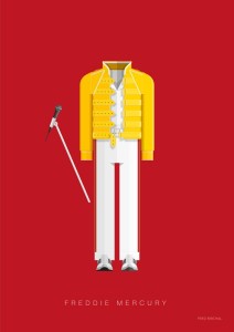 Freddie Mercury - Queen - plakat