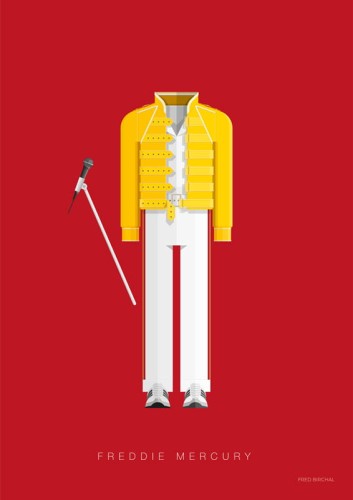 Freddie Mercury - Queen - plakat