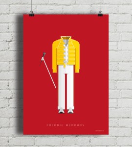 Freddie Mercury - Queen - plakat