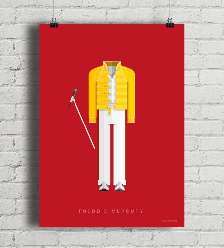 Freddie Mercury - Queen - plakat