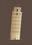 Krzywa Wieża w Pizie / Torre Pendente di Pisa - plakat