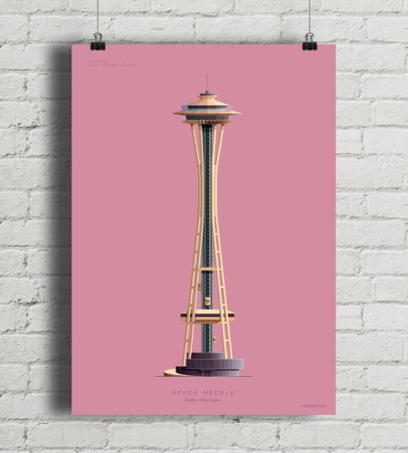 Space Needle - plakat