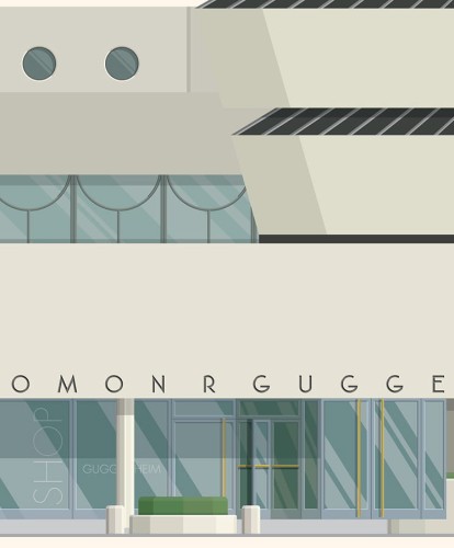 Solomon R. Guggenheim NY - plakat