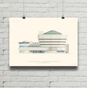 Solomon R. Guggenheim NY - plakat