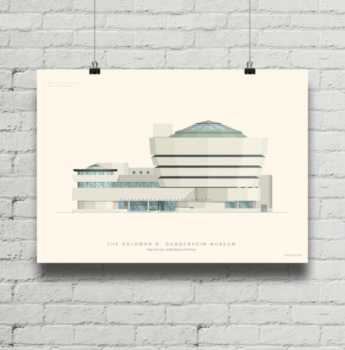 Solomon R. Guggenheim NY - plakat