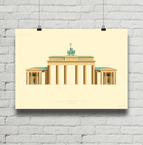 Brandenburger Tor - plakat