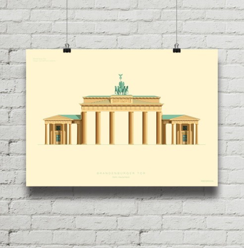 Brandenburger Tor - plakat