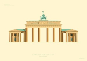 Brandenburger Tor - plakat