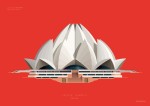 Świątynia Lotosu / Lotus Temple Indie - plakat