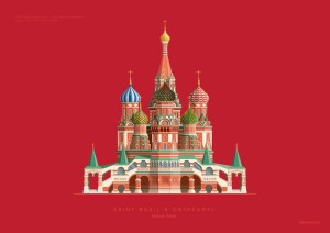 Saint Basil's Cathedral - plakat