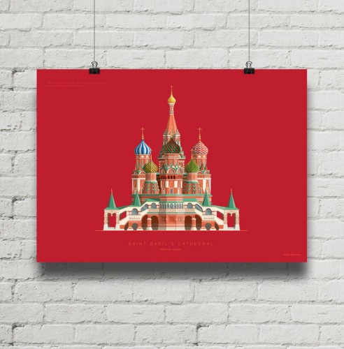 Saint Basil's Cathedral - plakat