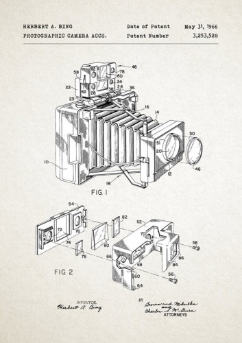 Aparat miechowy - patent - plakat