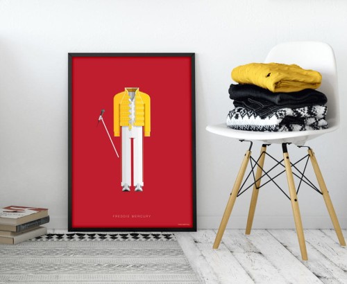 Freddie Mercury - Queen - plakat