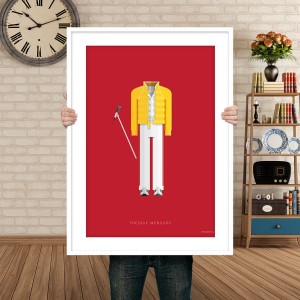 Freddie Mercury - Queen - plakat