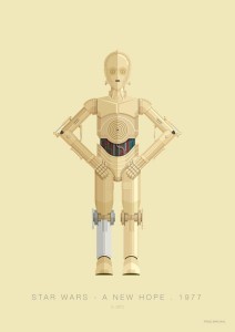 Star Wars - C3PO - plakat