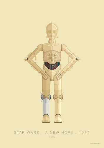 Star Wars - C3PO - plakat