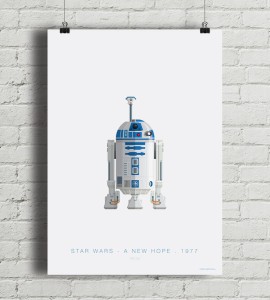 Star Wars - R2D2 - plakat