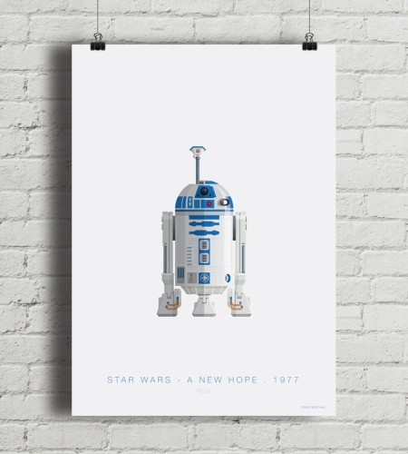 Star Wars - R2D2 - plakat