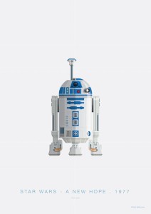 Star Wars - R2D2 - plakat