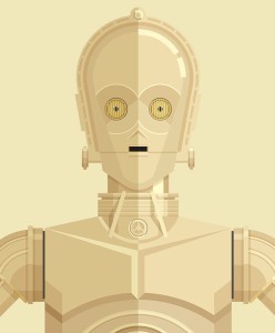 Star Wars - C3PO - plakat