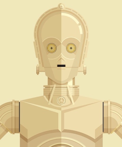 Star Wars - C3PO - plakat