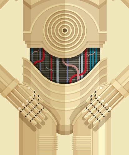 Star Wars - C3PO - plakat