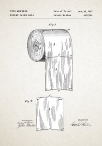 Rolka papieru - patent - plakat