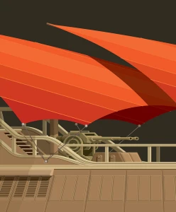 Star Wars - Jabba's Barge - plakat