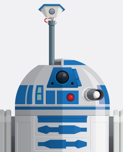 Star Wars - R2D2 - plakat