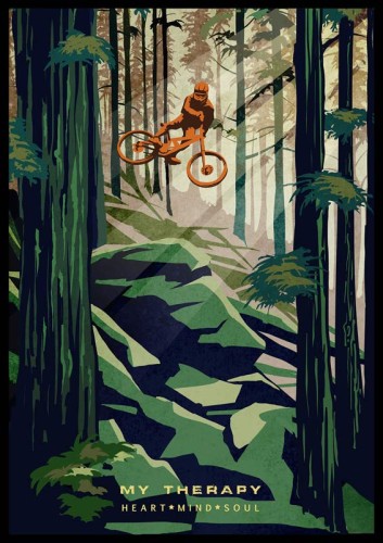 Rower MTB / My Therapy - plakat