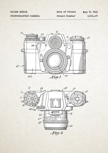 Aparat fotograficzny - patent - plakat