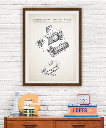 Polaroid - patent - plakat