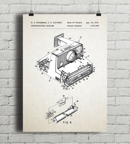 Polaroid - patent - plakat