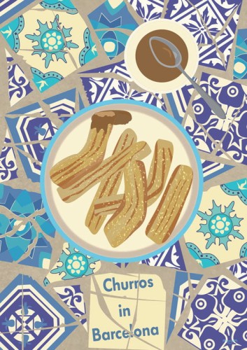 Churros - plakat