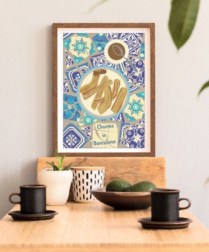 Churros - plakat