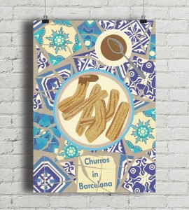 Churros - plakat