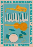 Dave Brubeck Quartet Niebieski - plakat