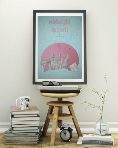 Midnight in Paris - plakat
