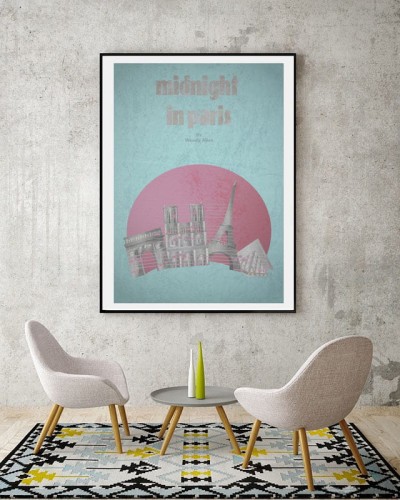 Midnight in Paris - plakat