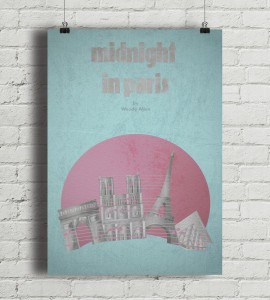 Midnight in Paris - plakat