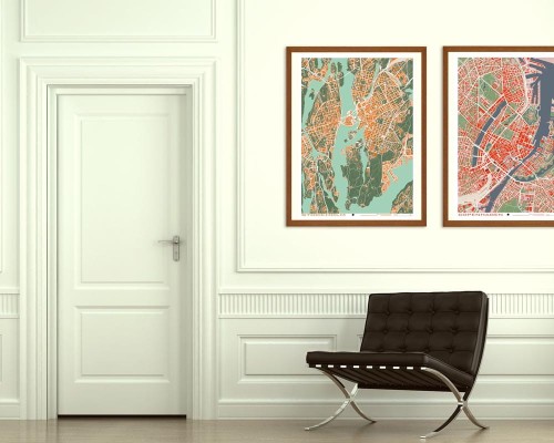 Copenhagen - plan miasta